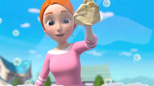 宝贝可积极啦，正和哥哥姐姐一块儿开开心心地刷车呢，那场面别提多热闹啦。