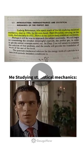 GaugeHow Engineering on Instagram: "Statistical mechanics, also known as statistical physics or statistical thermodynamics, is a branch of physics that uses probability theory and statistical methods to study large groups of microscopic entities. Follow @gaugehow for more! . . #mechanical #MechanicalEngineering #science #fluid #mechanism #machine #instagramreels #instagood #engineered #engineerlife #gaugehow #mechanics #Thermodynamics"