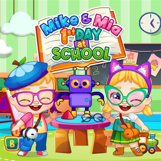 Mike and Mia 1st Day At School - Jouez Maintenant ! | Poki