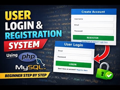 User Login & Registration System Using PHP & MySQL | Beginner Step by Step