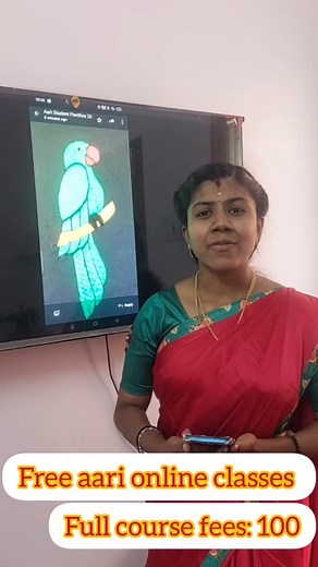 Daddy aari work's | Free aari online classes available 🪡 🧵 @daddy_aari_work #aari#free aari#aari online #aari online classes #simple design #heavy bridal work... | Instagram