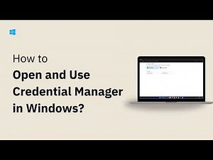 How to Open and Use Credential Manager in Windows 11/10