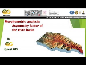 Morphometric analysis: Asymmetry factor of the river basin using QGIS and a excel sheet.