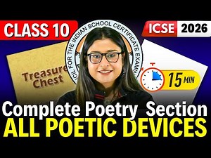 🔥 Poetic Devices Of All Poems Explained in 15 Minutes | ICSE 2026 | Class 10 English | Nikita Singh
