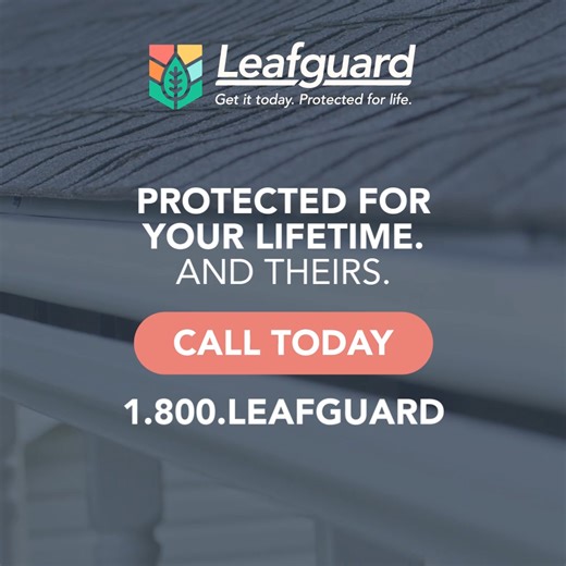 One-piece gutters that last more than a lifetime. That’s the Leafguard promise. | Leafguard Brand Gutters | Facebook