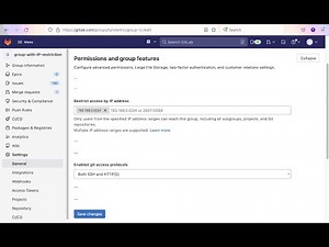 15.2 Enforce IP address restrictions for Git over SSH on GitLab SaaS