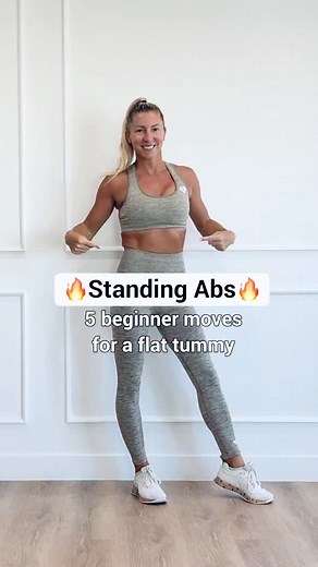 1.8K views · 624 reactions | 5 Beginner Moves for a Flat Tummy...