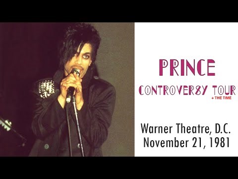 Prince live Controversy Tour - Warner Theatre, Washington, D.C. (November 21, 1981)