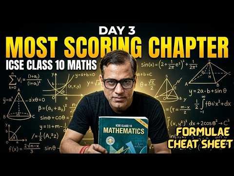 Mathematics One Shot | Day 3 Most Scoring Chapter🔥| ICSE Class 10 | ‪@sirtarunrupani‬​