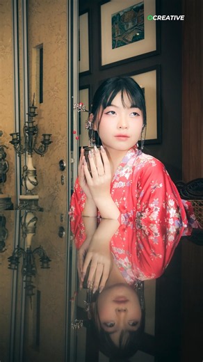 red elegance in silence | model concept photoshoot