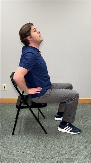 Easy Chair Exercise for Instant Sciatica Relief #Shorts