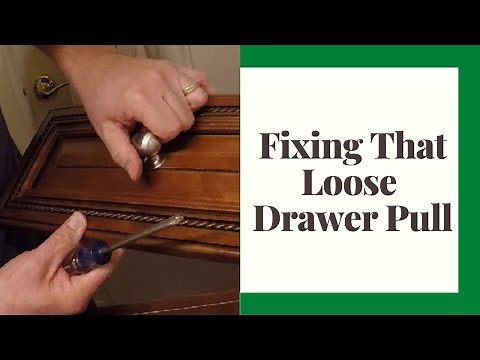 How To: Repairing A Loose Drawer Pull - DIY