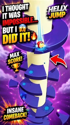 🤯 I Thought It Was Impossible... But I Did It! 🔥 | Helix Jump Gameplay