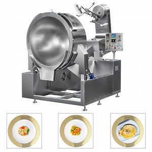 [Hot Item] Commercial Automatic Multi Function Planetary Tilting Patato Chicken Egg Jam Mixing Making Electric Gas Steam Chicken Sauce Food Cooker