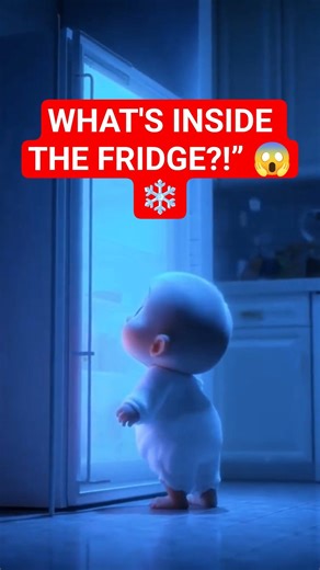 DO NOT Open This Fridge 😱 It Leads to a Snow World #shorts #shortsfeed #funny #viral #trending #baby