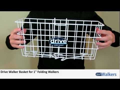 Just Walkers: Drive Walker Basket for 1" Folding Walkers