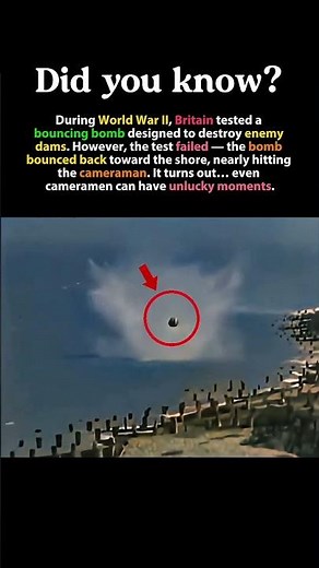 The WW2 Bomb That Nearly Hit the Cameraman