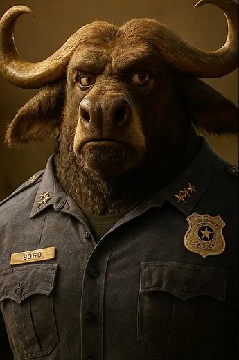 Realistic Chief Bogo from Zootopia | Disney AI Transformation #ChiefBogo #Zootopia #Disney #Realisti
