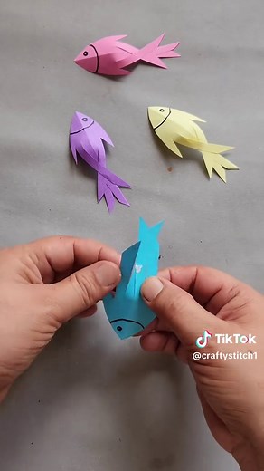 Easy Paper Fish Origami for Kids: Simple DIY Craft Tutorial 🐟