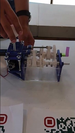 3D printed gearbox with Synchronizer (Forward & Reverse Gear) #gearbox #geartransmission #3dprinting