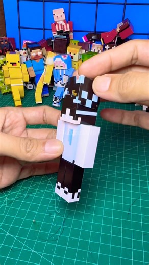 Papercraft Minecraft skin ZakaNC #shorts