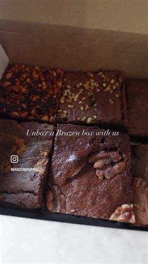 Unboxing our delicious Brazen Box is a feast for the eyes and the senses - Just look at them! 🍫✨ Shop now via the link in bio 👆 . . . #brazenbrownies #brownies #treats #unboxing #brownieaustralia #instafood #sweets #sweetreat #brownielovers #baking #baker #dessert #chocolate #biscoff #hazelnut #saltedcaramel #peanutbutter #flavours #yum #bakerlife #fyp #foryoupage