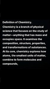 What Is Chemistry.