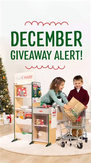 Melissa & Doug on Instagram: "❄️ Giveaway alert! ❄️ Click below or visit the link in bio now through December 15 to enter for your chance to win our Fresh Mart Grocery Store & Companion Set! *Giveaway open to U.S. residents. #melissaanddougtoys #pretendplay #giveaway"