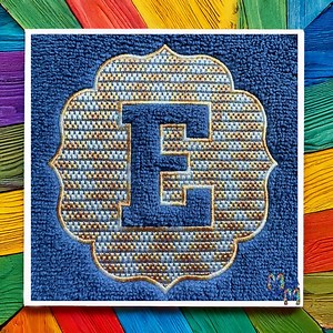 Embossed Monogram Font 7 - 26 Machine Embroidery Designs - 2, 3, 4, 5, and 6 Inches - BX Included - Etsy