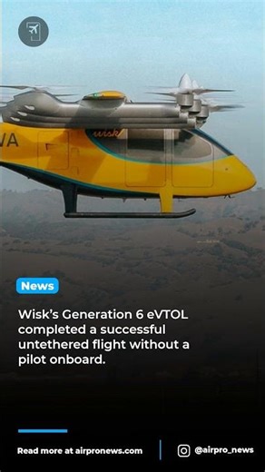 Wisk Aero Achieves First Flight of Fully Autonomous eVTOL