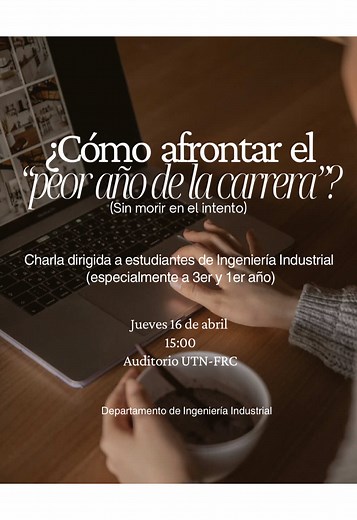 Charla sobre Ingeniería Industrial en UTN-FRC