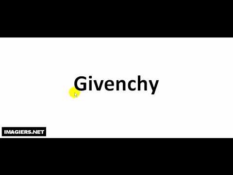 Como pronunciar Givenchy