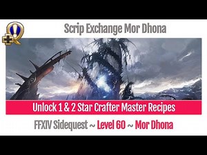 FFXIV Unlock 1 & 2 Star Crafter Master Recipes Level 60 - Heavensward