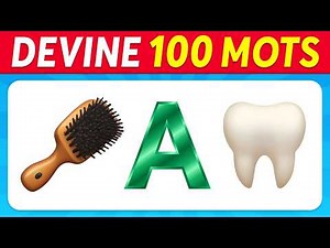 Devine 100 MOTS en ÉMOJIS | Quiz Rébus & Devinettes