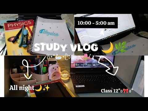 Late Night Study Vlog🌸🌙subjects strategy 🎥 | Silent Study + Productivity🌿 + Calm Night Routine 🌙✨