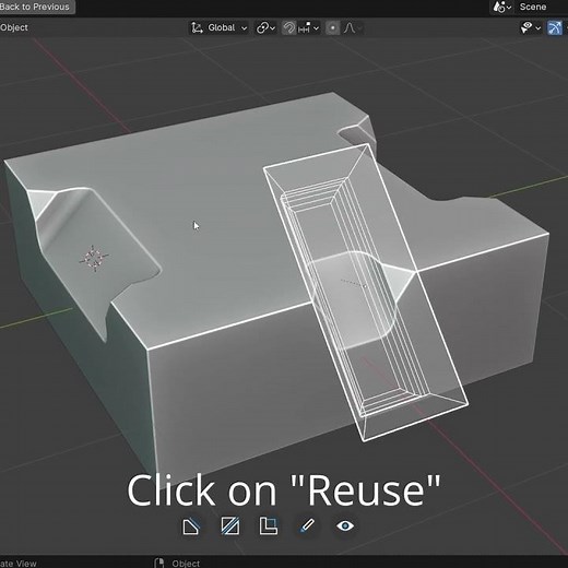 Reuse tool of Fluent for Blender #blender3d #b3d