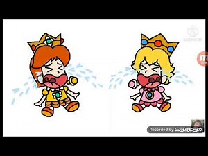 baby princess peach and baby princess daisy crying sfx