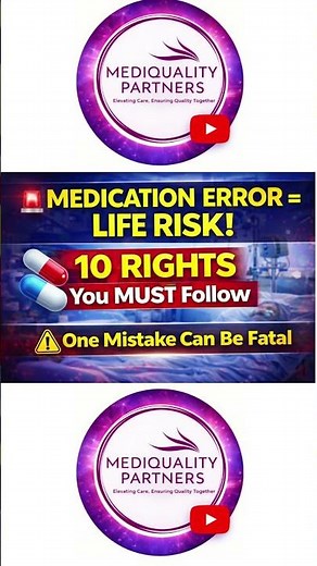 Medication Error & 10 Rights of Medication | Complete NABH Training for Nurses & Hospitals