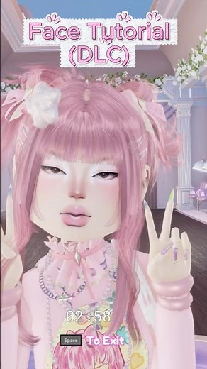 Cute DTI custom makeup face tutorial ♡ #dresstoimpress