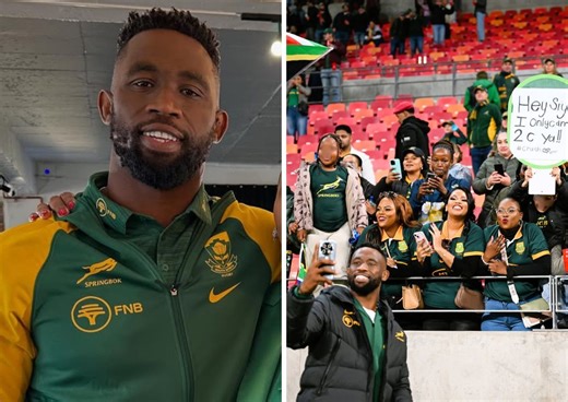 Female fans crush on single Siya Kolisi after Rachel's crying post