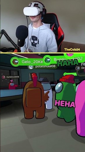 NARRATOR has the whole lobby LAUGHING (Among Us VR) 🧐