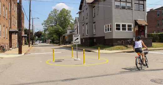 City Of Pittsburgh Testing Out Traffic Circles Along North Euclid Avenue
