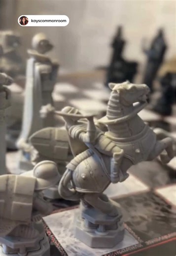 “Do you want to stop Snape from getting that stone or not?” Today we’re featuring this beautiful Wizard Chess Set unboxing from @Kaylee✨🪄⚡️ ♟️ If you had the chance, would you play wizard chess like Harry, Ron, and Hermione? Want your content featured? Tag us and use #mynoblecollection for a chance to get reposted on our account! #harrypotter #harrypotterchess #wizardchess #chessset
