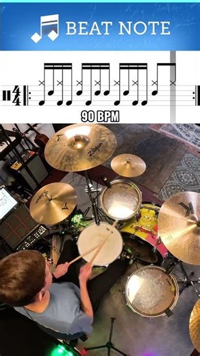 Hands & Feet Paradiddle Groove 🥁🔥 | 70 ➡️ 90 ➡️ 120 BPM #shorts