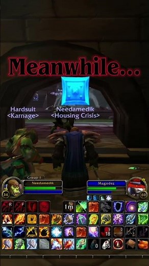 Level 60 mage pulled ALL of Scarlet Monastery while we struggled with one mob. #gaming #newstreamer