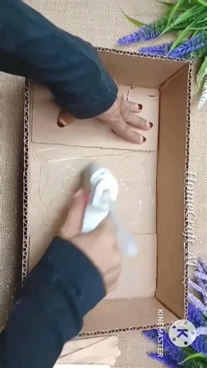 Recycle Cardboard Box #diy #craft