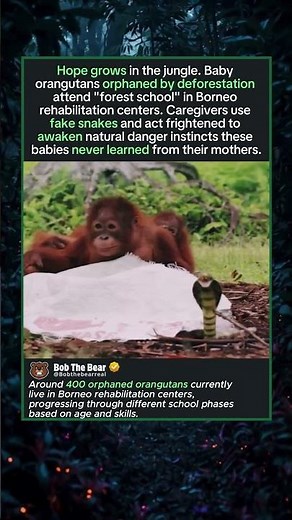 Orphan Apes Get Survival Training