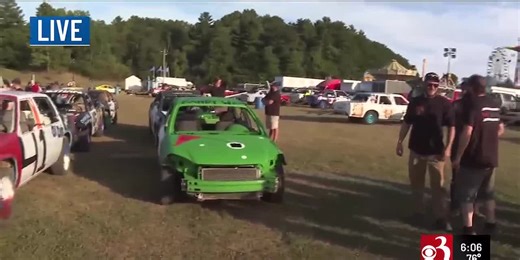 Fans get revved up for the demolition derby