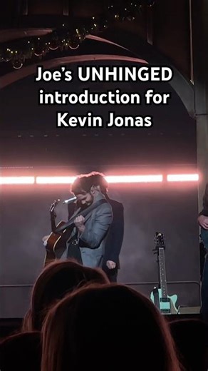 This intro is TOO funny #jonasbrothers #joejonas #kevinjonas #concert