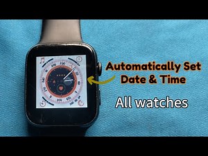 How to automatically set date and time on all smart watches | Date and time setting